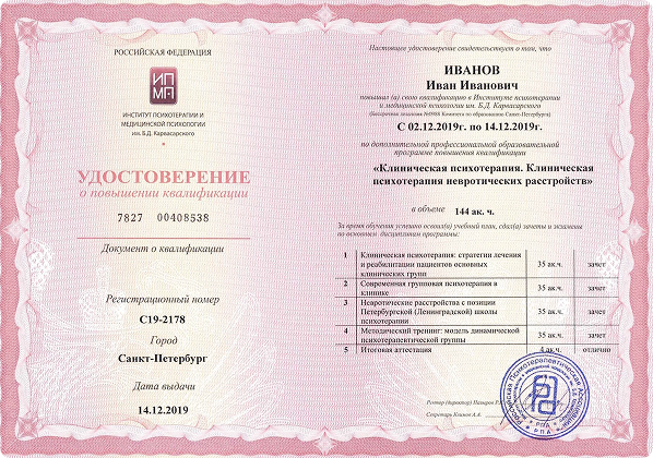 Институт гештальтерапии и современного психоанализа. Курс по гештальт-терапии